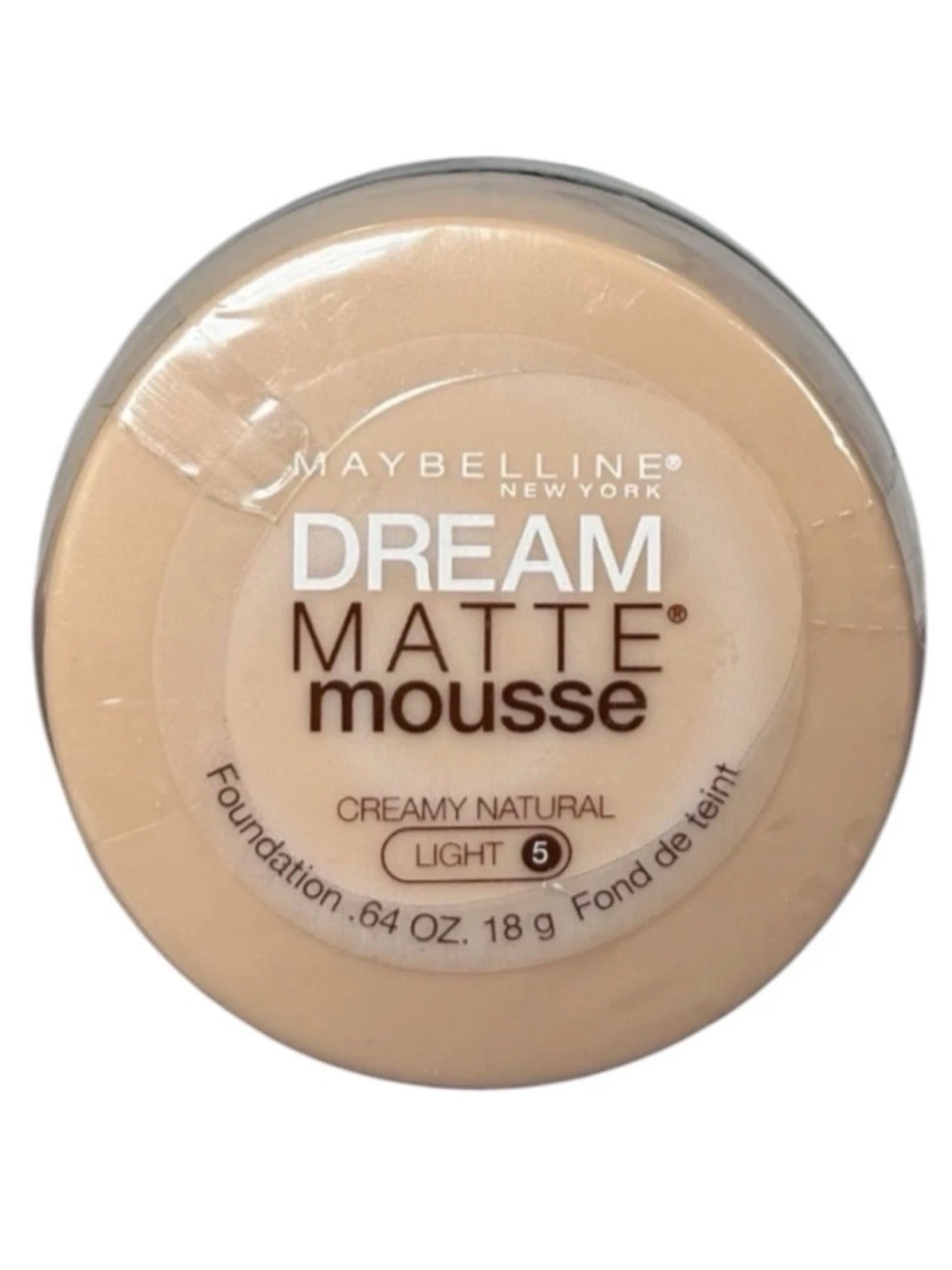 Maybelline Discontinued Creamy Natural Dream Matte Mousse Foundation LIGHT 5